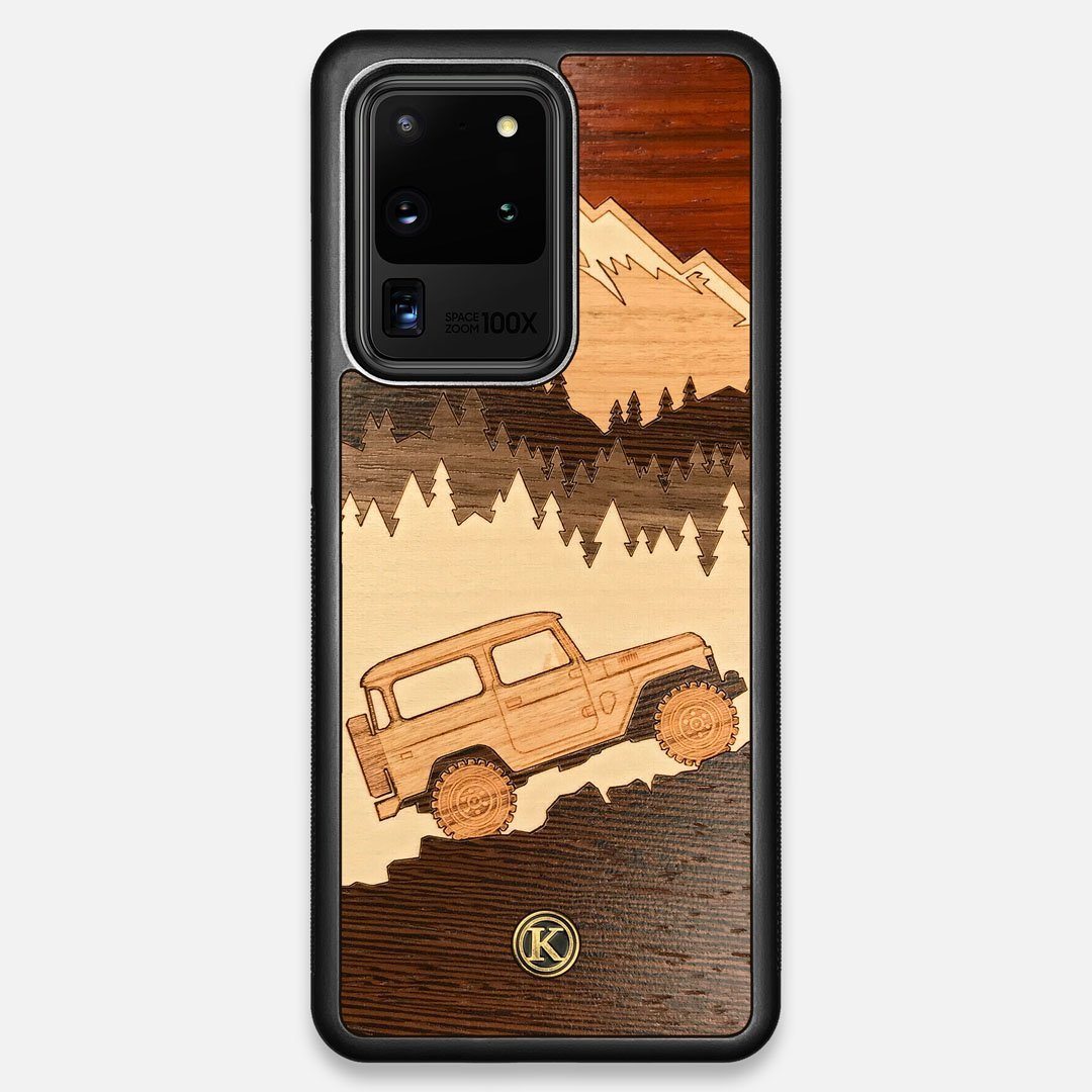 TPU/PC Sides of the Off-Road Wood Galaxy S20 Ultra Case by Keyway Designs
