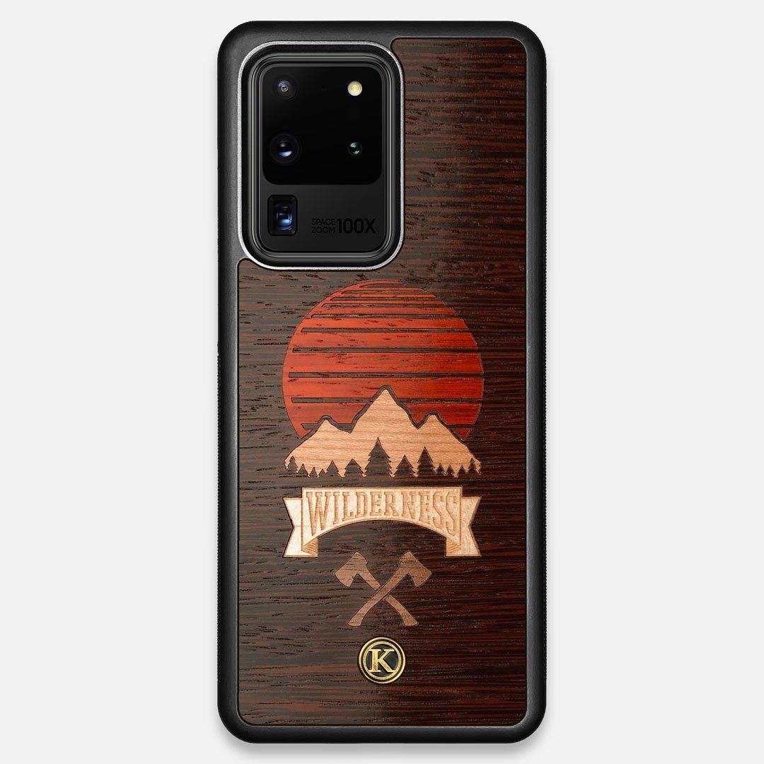 Front view of the Wilderness Wenge Wood Galaxy S20 Ultra Case by Keyway Designs