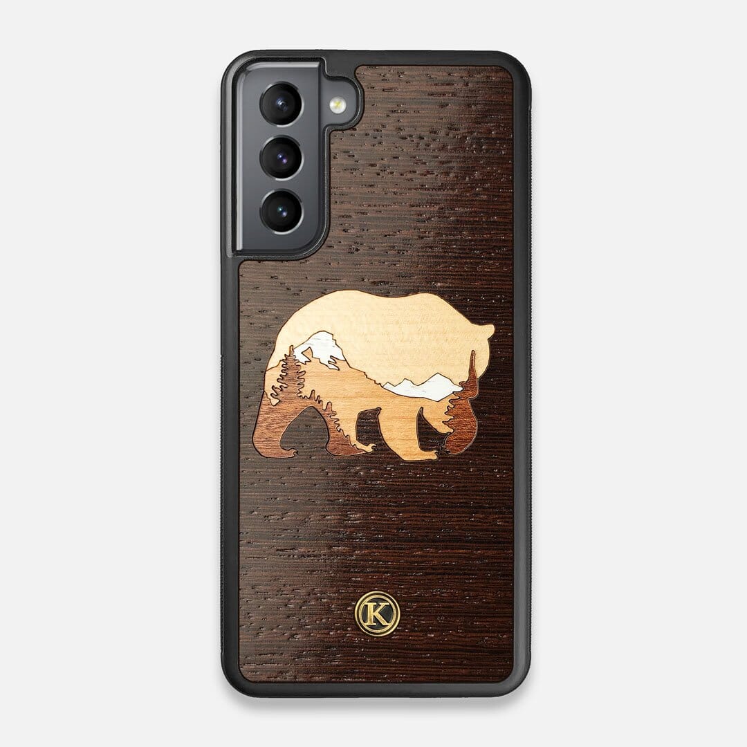 TPU/PC Sides of the Bear Mountain Wood Galaxy S21 Case by Keyway Designs