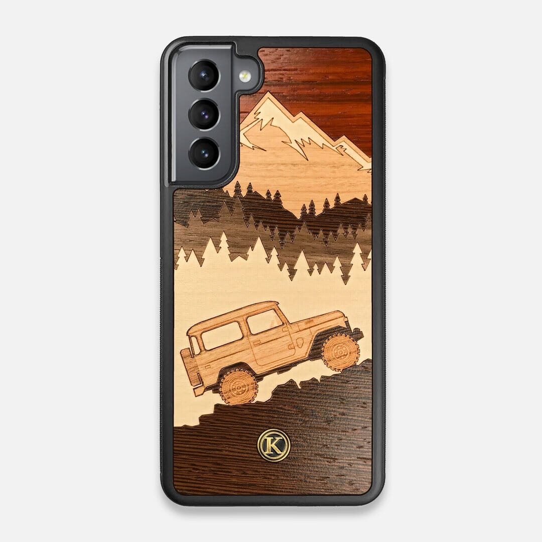 TPU/PC Sides of the Off-Road Wood Galaxy S21 Case by Keyway Designs