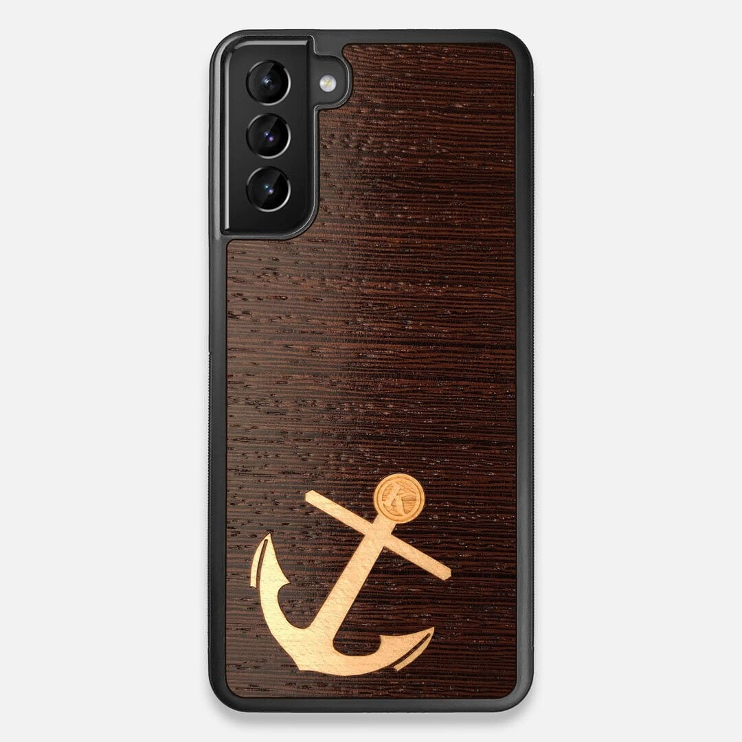 Front view of the Wilderness Wenge Wood Galaxy S21 Plus Case by Keyway Designs