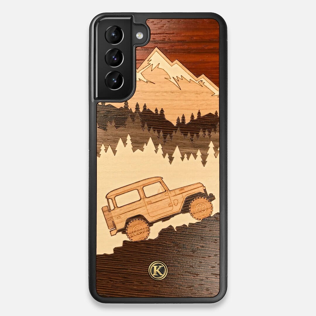 TPU/PC Sides of the Off-Road Wood Galaxy S21 Plus Case by Keyway Designs