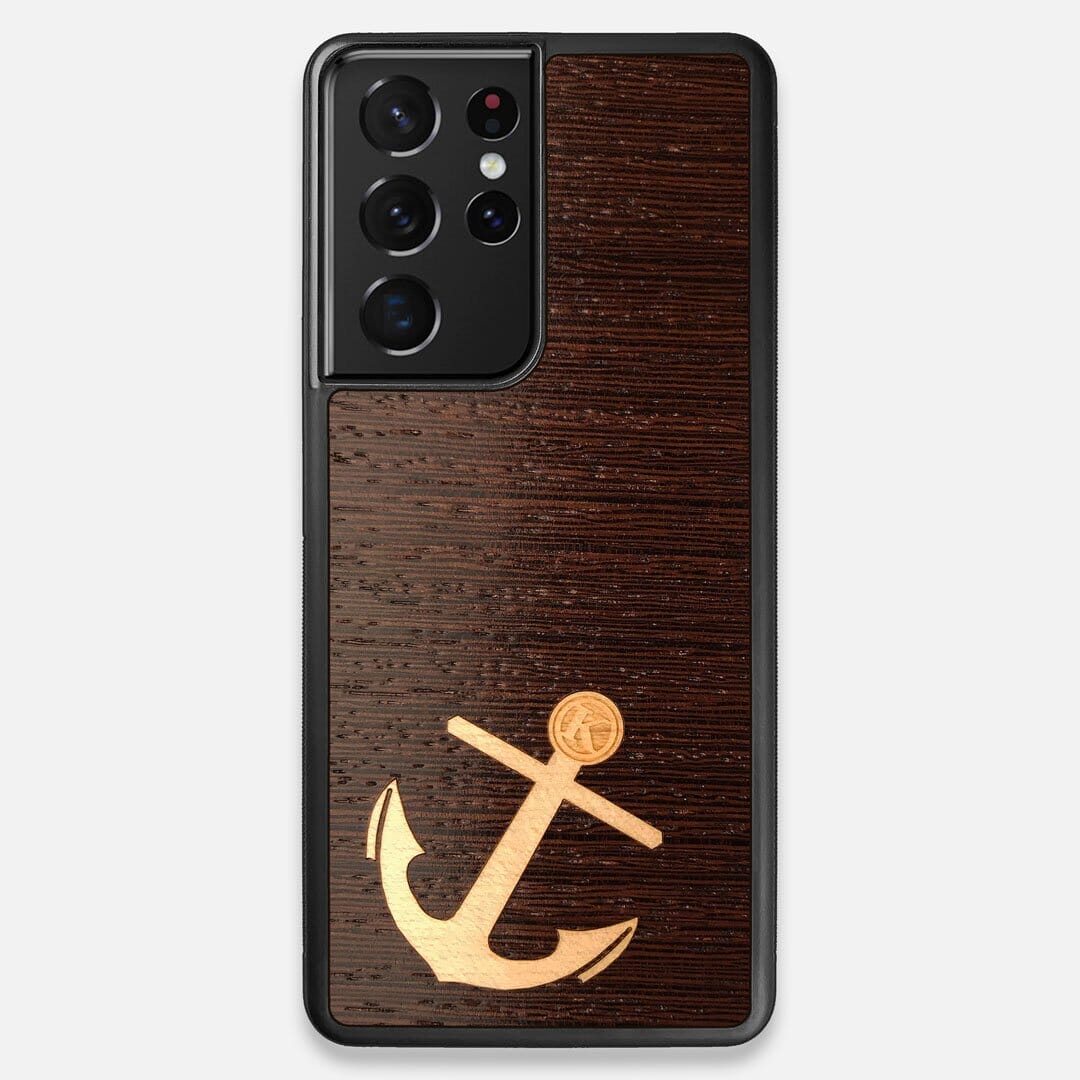 Front view of the Wilderness Wenge Wood Galaxy S21 Ultra Case by Keyway Designs