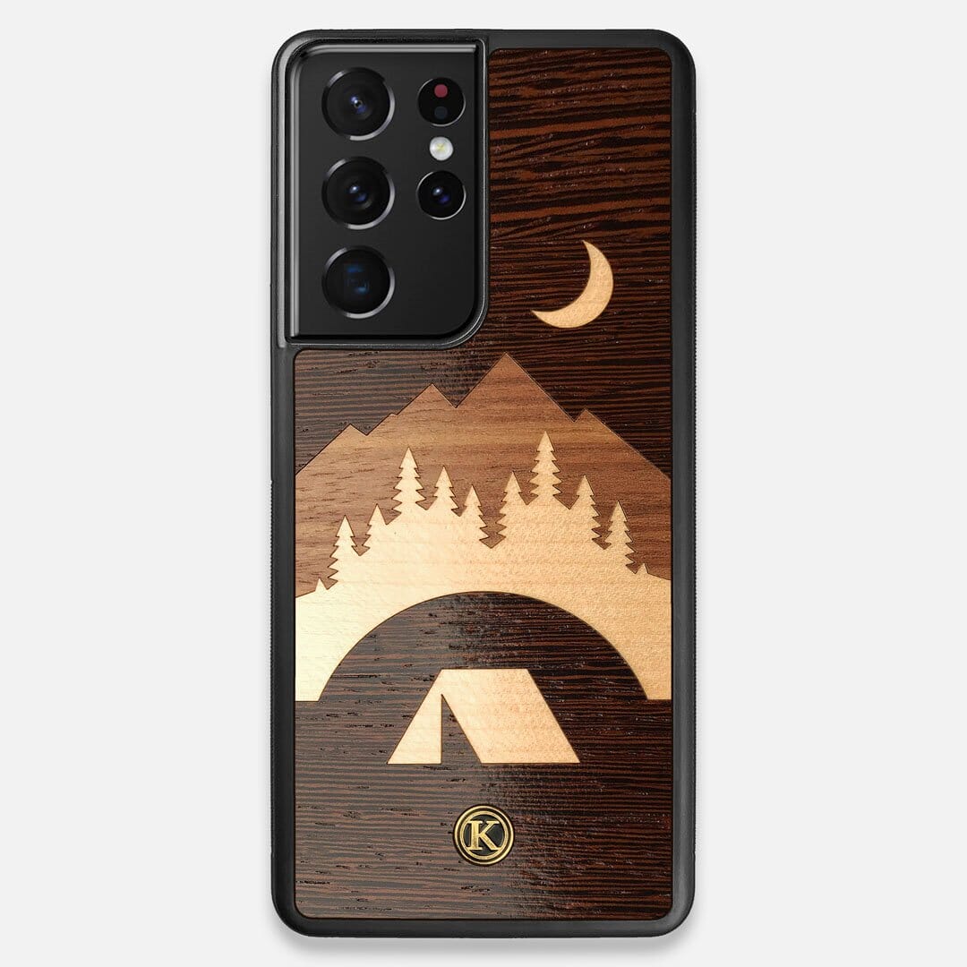 Front view of the Wilderness Wenge Wood Galaxy S21 Ultra Case by Keyway Designs