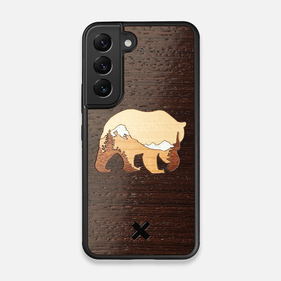 TPU/PC Sides of the Bear Mountain Wood Galaxy S22 Case by Keyway Designs