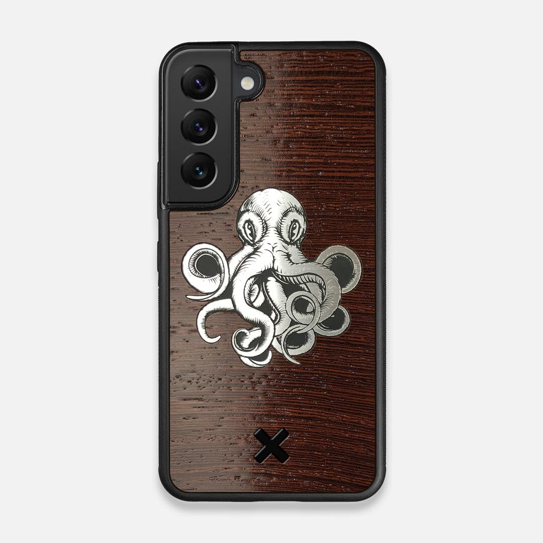 Front view of the Prize Kraken Wenge Wood Galaxy S22 Case by Keyway Designs