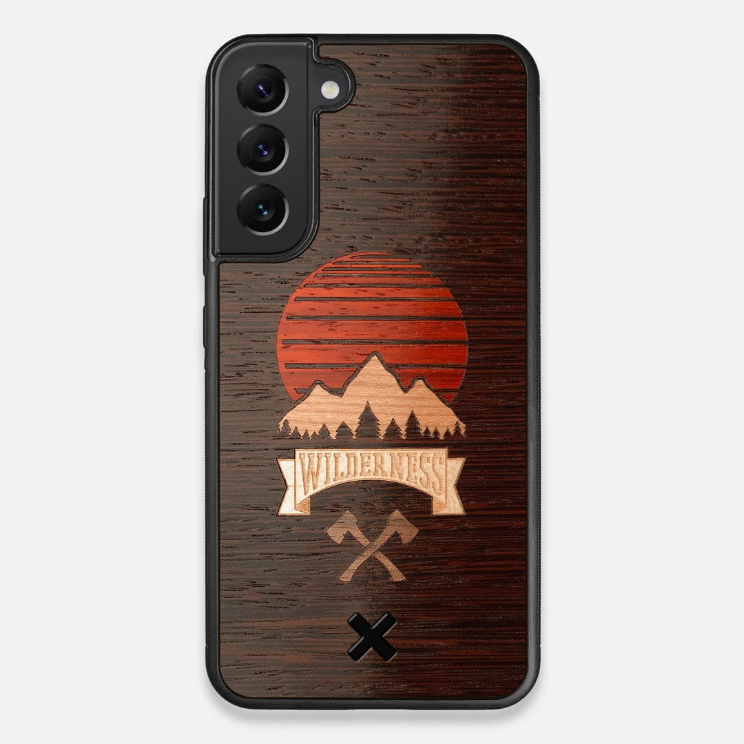 Front view of the Wilderness Wenge Wood Galaxy S22 Plus Case by Keyway Designs