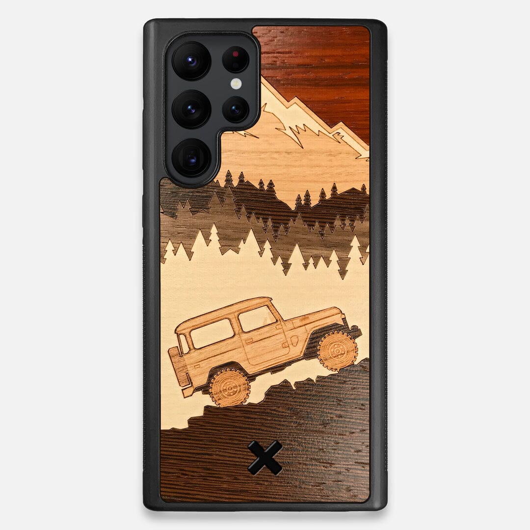 TPU/PC Sides of the Off-Road Wood Galaxy S22 Ultra Case by Keyway Designs