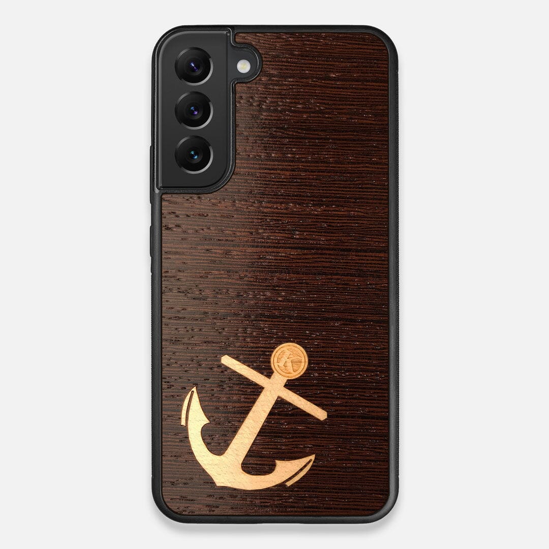 Front view of the Wilderness Wenge Wood Galaxy S22 Plus Case by Keyway Designs
