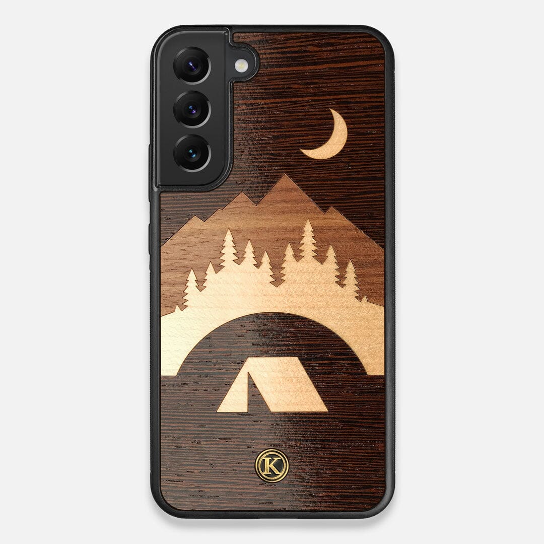 Front view of the Wilderness Wenge Wood Galaxy S22 Plus Case by Keyway Designs