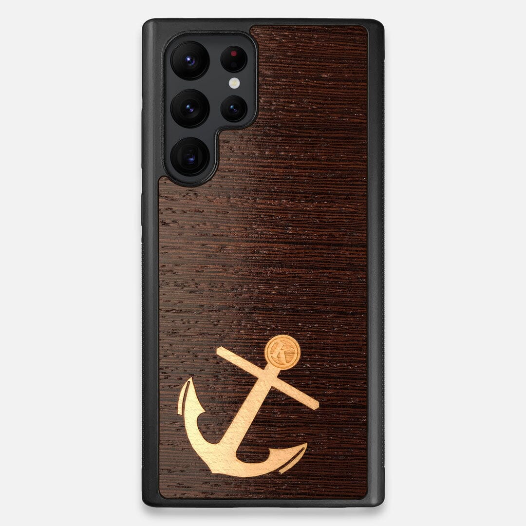 Front view of the Wilderness Wenge Wood Galaxy S22 Ultra Case by Keyway Designs