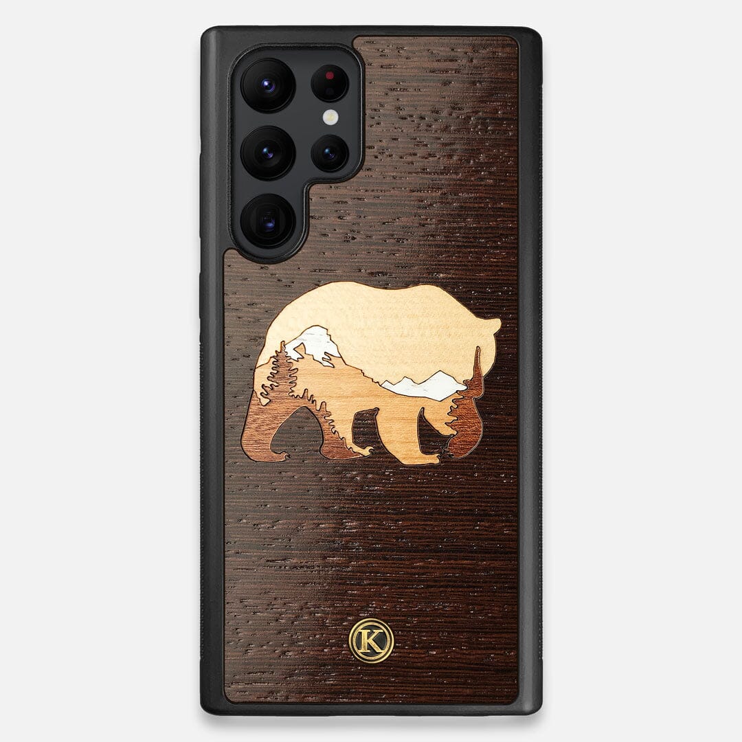 TPU/PC Sides of the Bear Mountain Wood Galaxy S22 Ultra Case by Keyway Designs