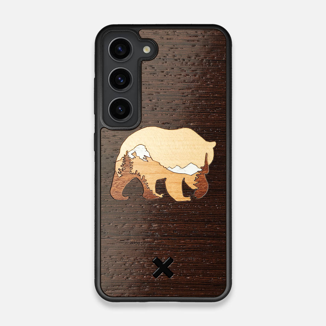 TPU/PC Sides of the Bear Mountain Wood Galaxy S23 Case by Keyway Designs