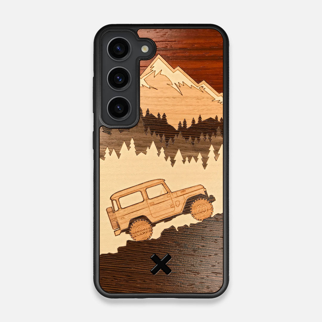 TPU/PC Sides of the Off-Road Wood Galaxy S23 Case by Keyway Designs