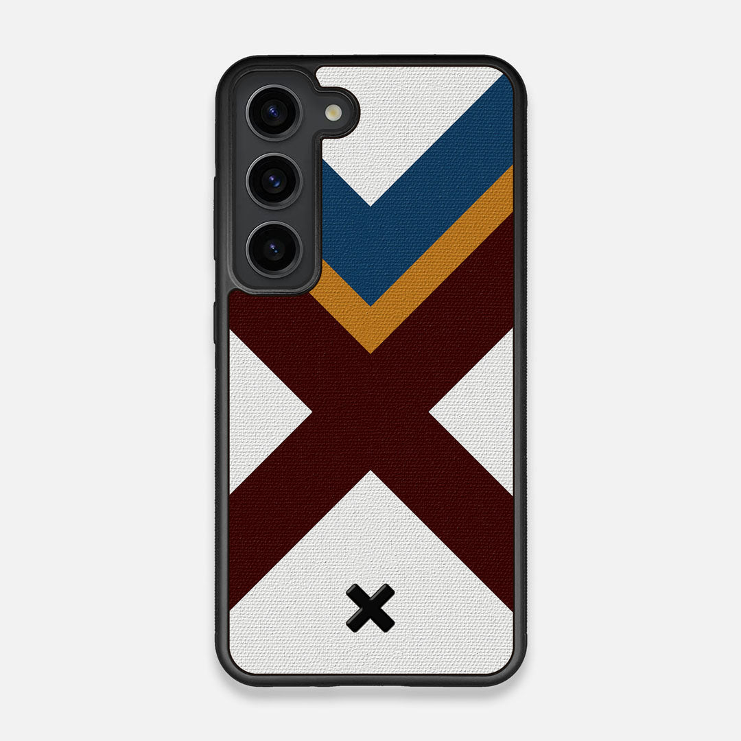 Front view of the Range Adventure Marker in the Wayfinder series UV-Printed thick cotton canvas Galaxy S23 Case by Keyway Designs