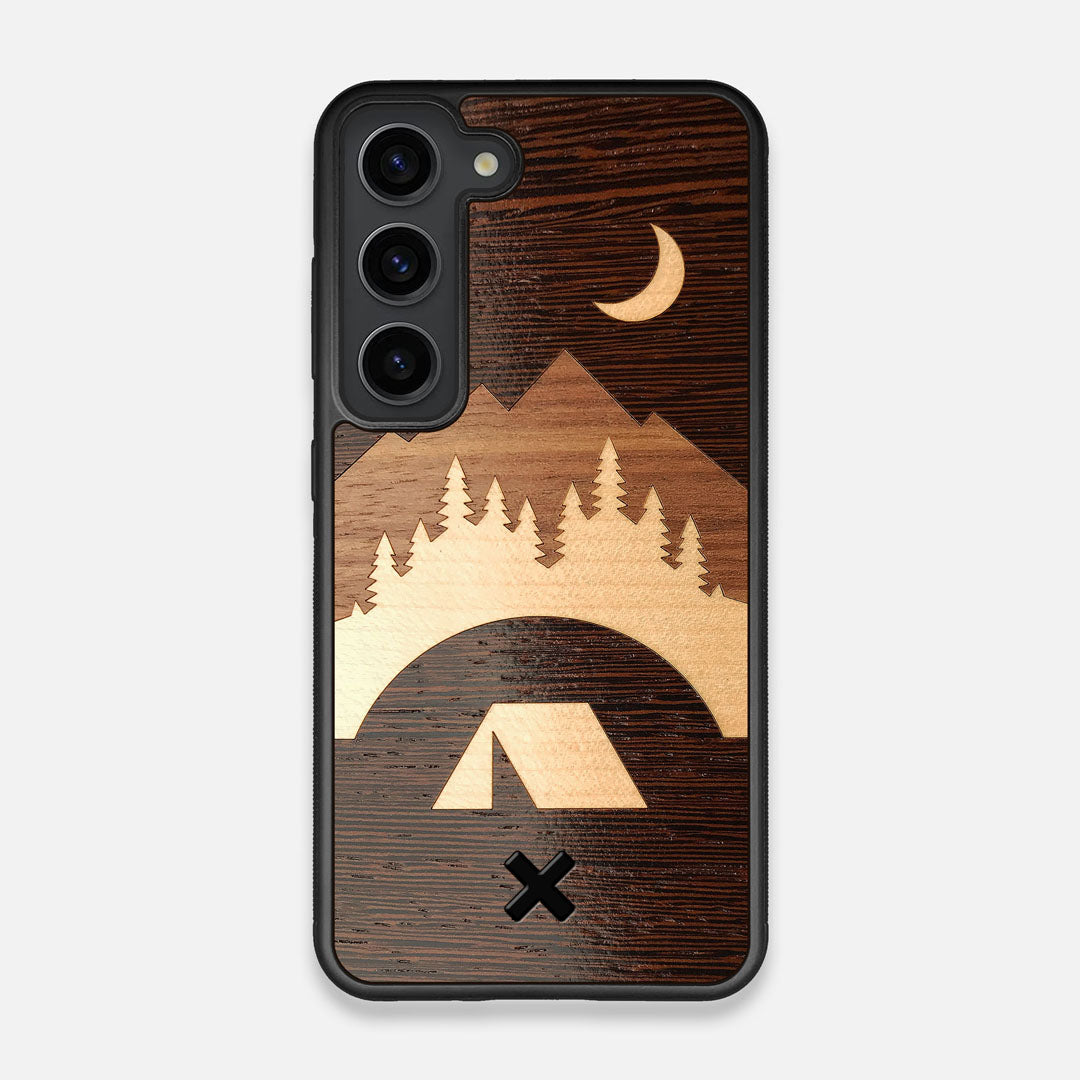 Front view of the Wilderness Wenge Wood Galaxy S23 Case by Keyway Designs