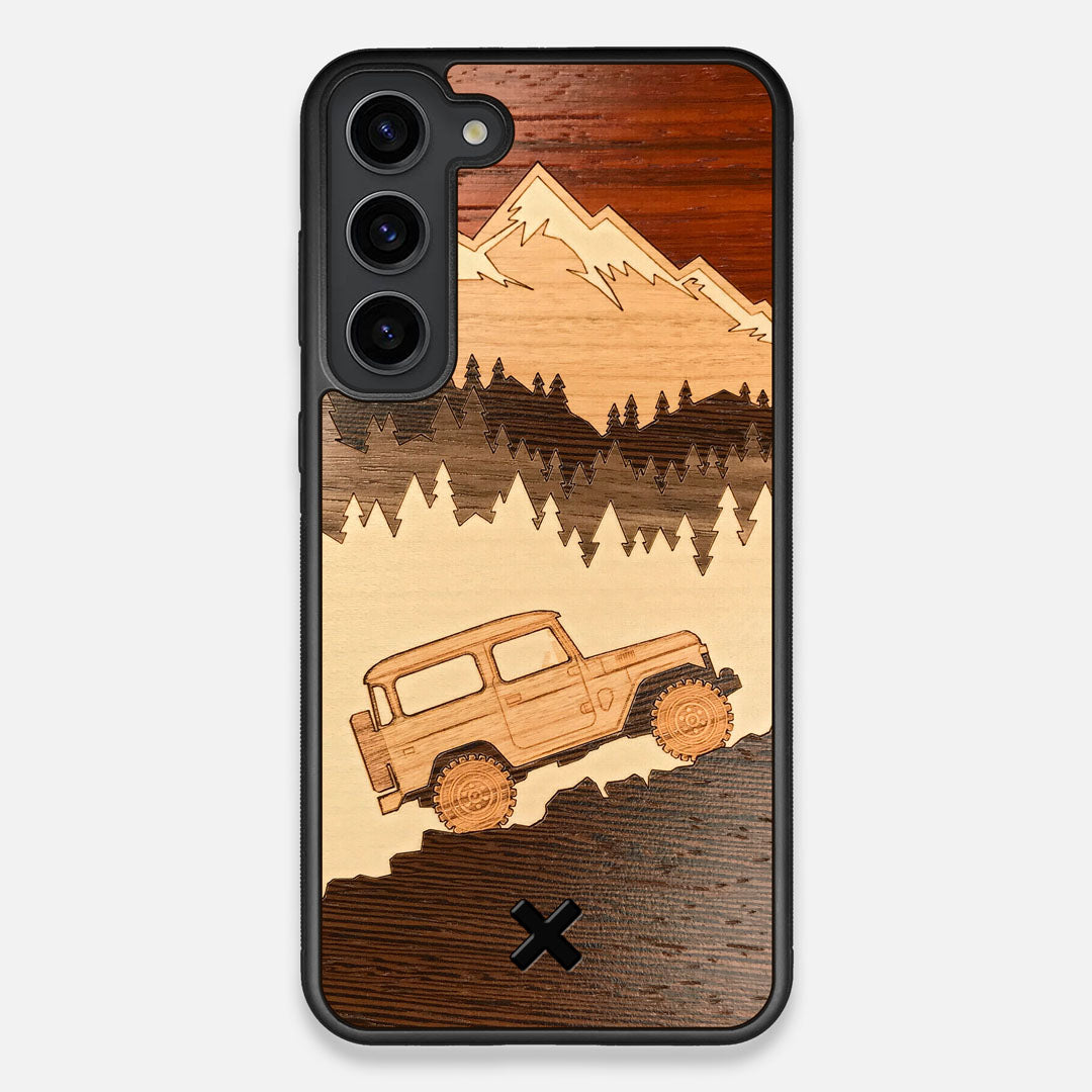 TPU/PC Sides of the Off-Road Wood Galaxy S23 Plus Case by Keyway Designs