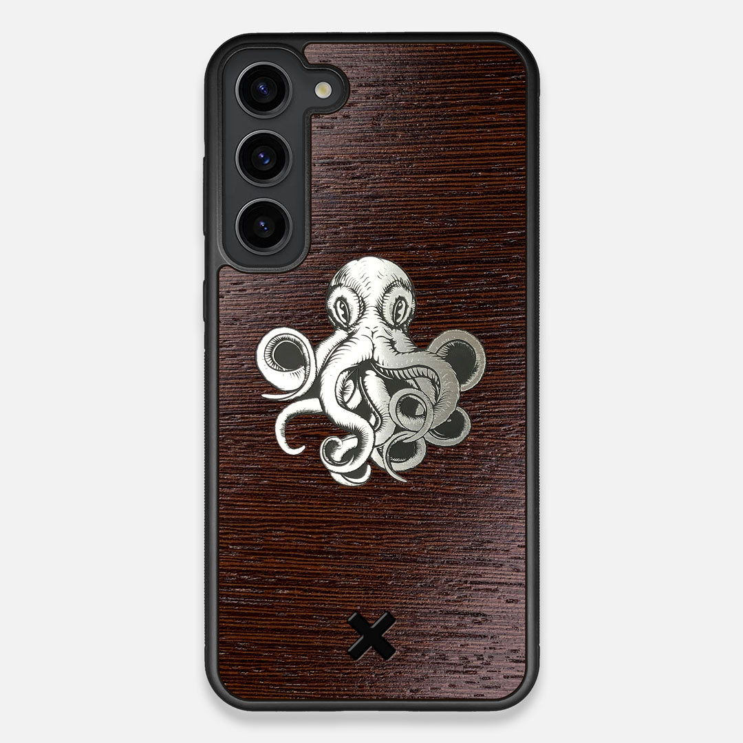 Front view of the Prize Kraken Wenge Wood Galaxy S23 Plus Case by Keyway Designs