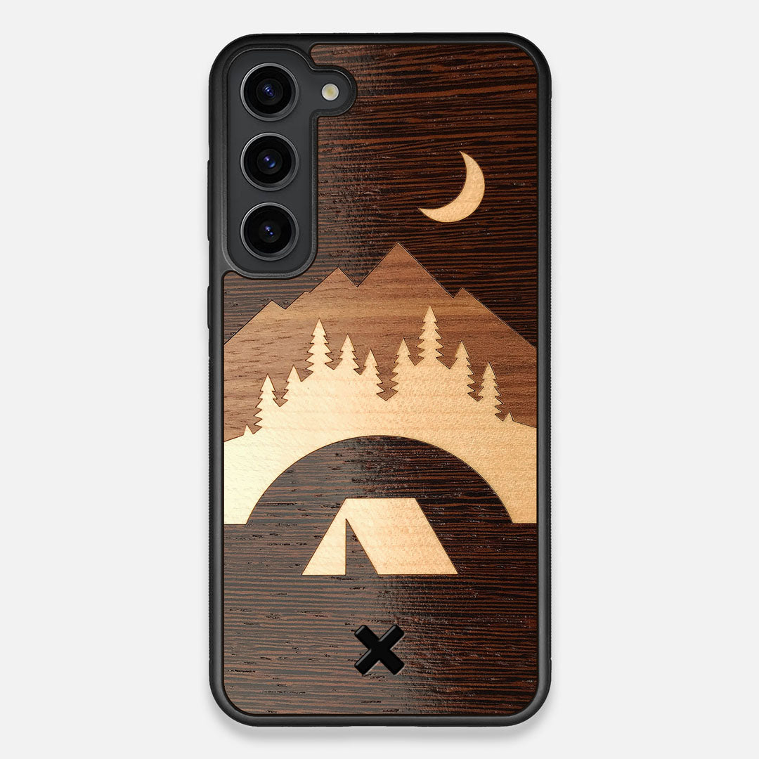 Front view of the Wilderness Wenge Wood Galaxy S23 Plus Case by Keyway Designs