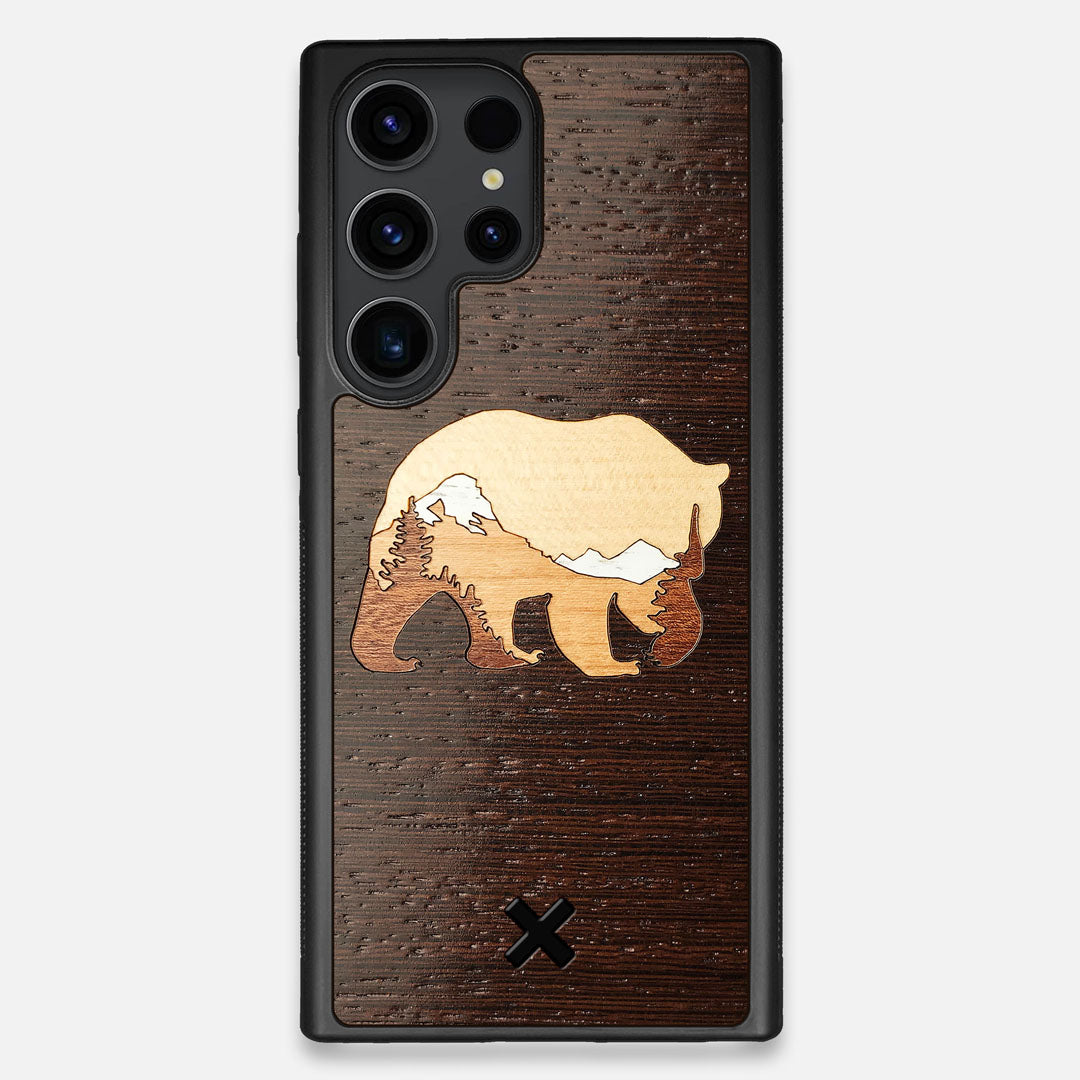 TPU/PC Sides of the Bear Mountain Wood Galaxy S23 Ultra Case by Keyway Designs
