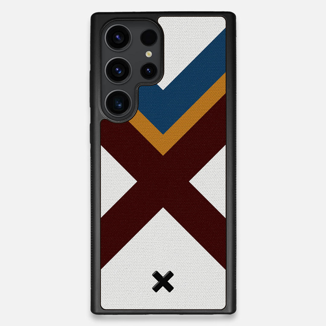 Front view of the Range Adventure Marker in the Wayfinder series UV-Printed thick cotton canvas Galaxy S23 Ultra Case by Keyway Designs