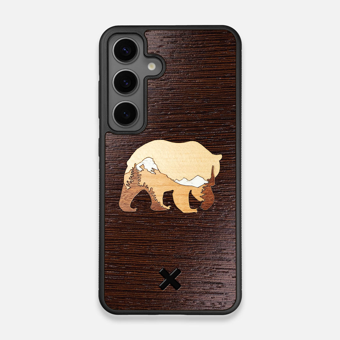 TPU/PC Sides of the Bear Mountain Wood Galaxy S24 Case by Keyway Designs