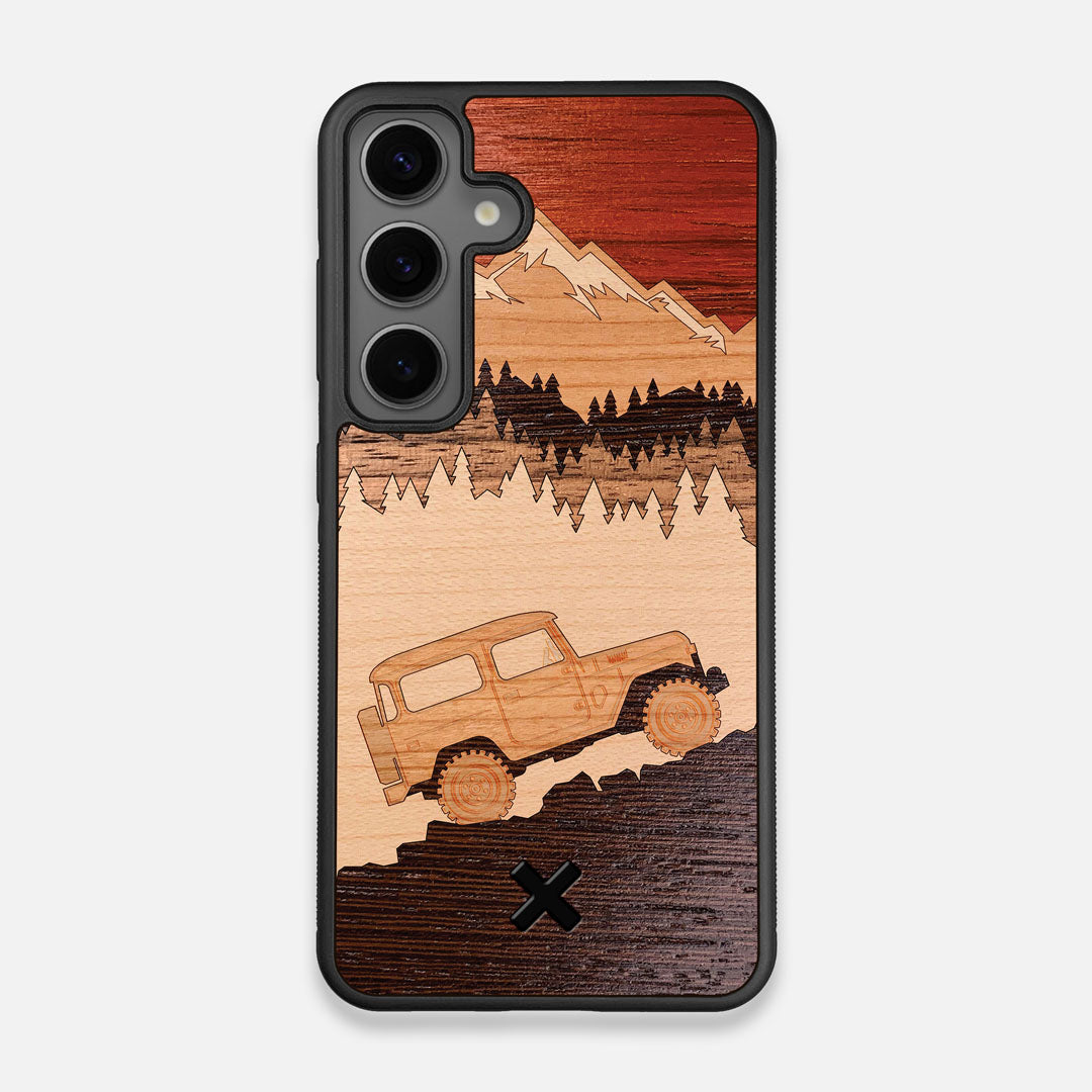 TPU/PC Sides of the Off-Road Wood Galaxy S24 Case by Keyway Designs