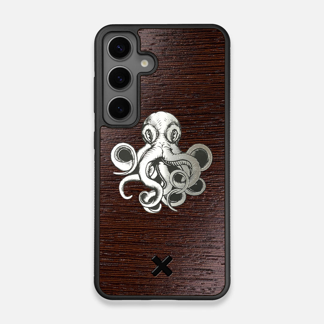 Front view of the Prize Kraken Wenge Wood Galaxy S24 Case by Keyway Designs