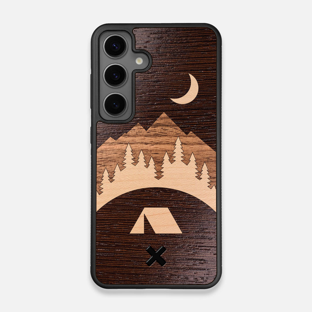 Front view of the Wilderness Wenge Wood Galaxy S24 Case by Keyway Designs