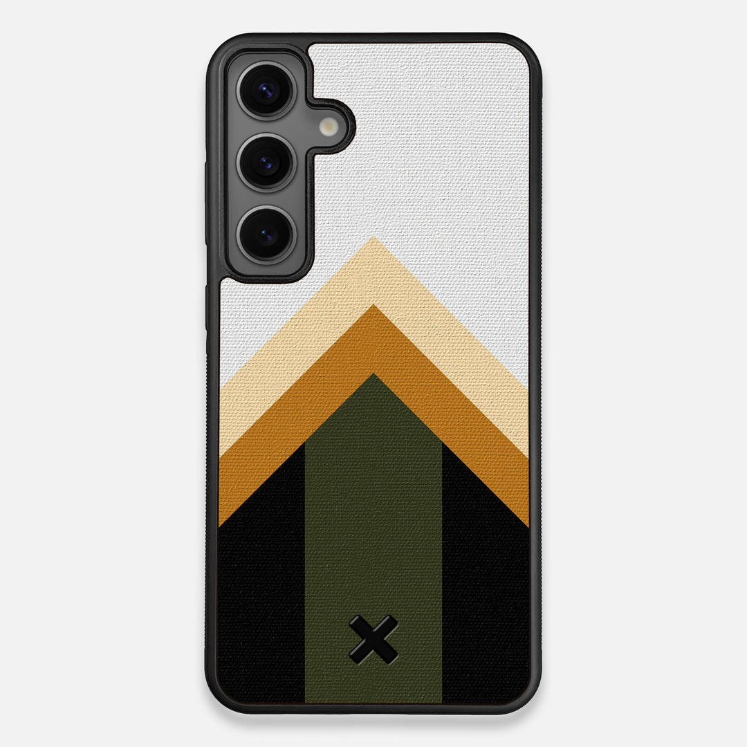 Front view of the Ascent Adventure Marker in the Wayfinder series UV-Printed thick cotton canvas Galaxy S24 Plus Case by Keyway Designs