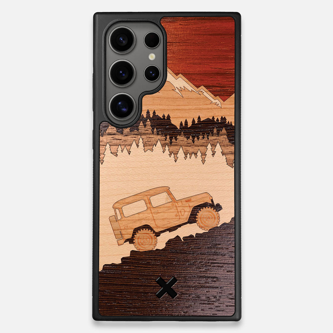 TPU/PC Sides of the Off-Road Wood Galaxy S24 Ultra Case by Keyway Designs