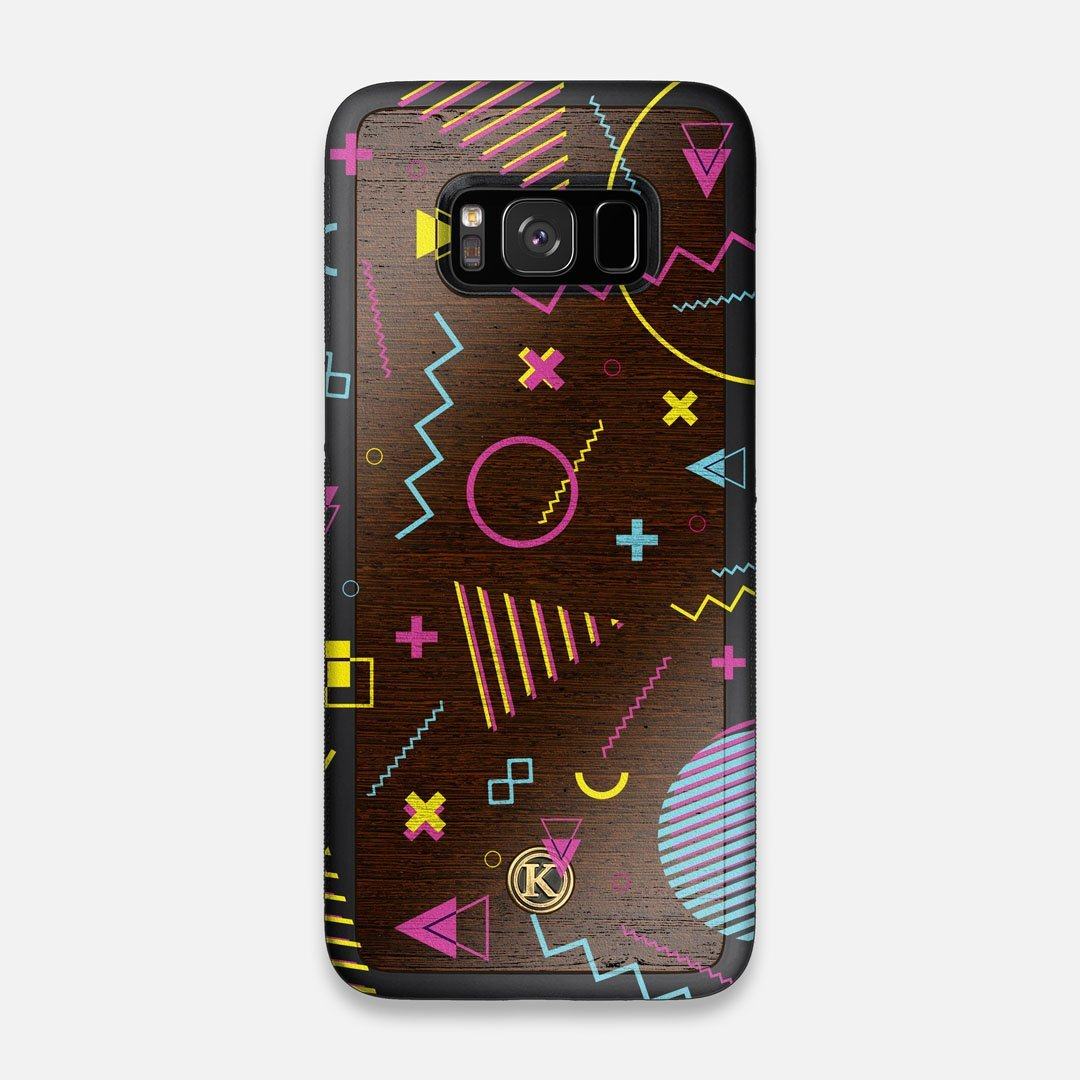Front view of the 90's inspired, Bayside High esque, printed Maple Wood Galaxy S8 Case by Keyway Designs