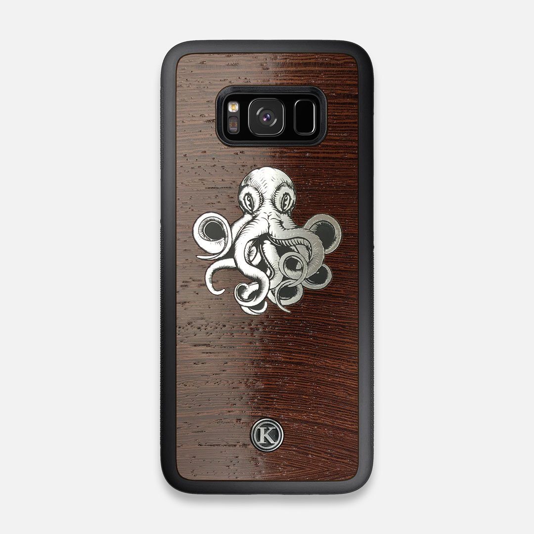 Front view of the Prize Kraken Wenge Wood Galaxy S8 Case by Keyway Designs