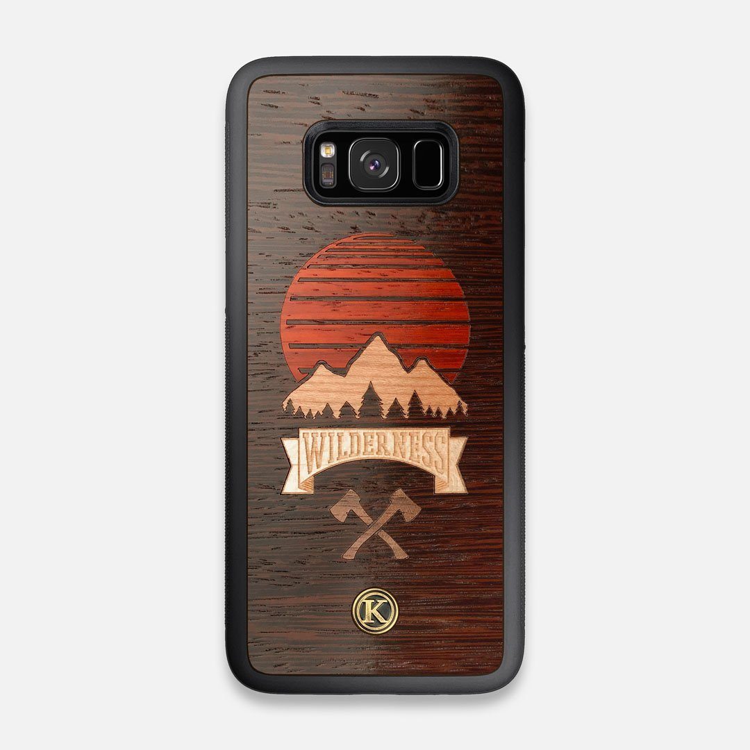 Front view of the Wilderness Wenge Wood Galaxy S8 Case by Keyway Designs