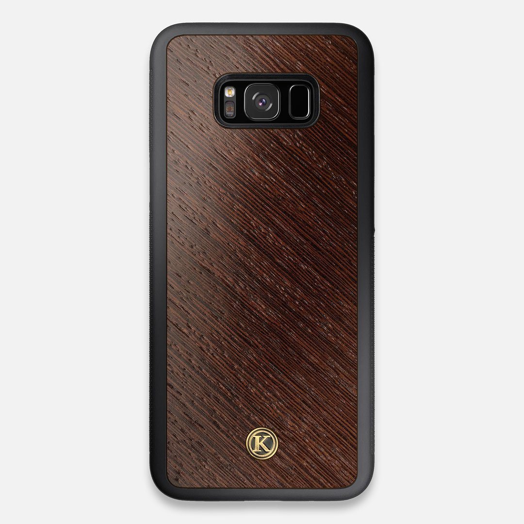 Front view of the Wenge Pure Minimalist Wood Galaxy S8+ Case by Keyway Designs