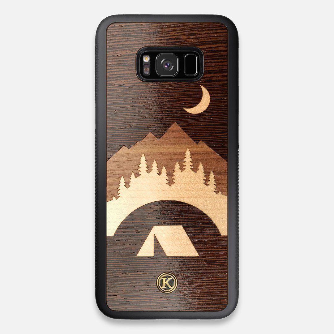 Front view of the Wilderness Wenge Wood Galaxy S8+ Case by Keyway Designs