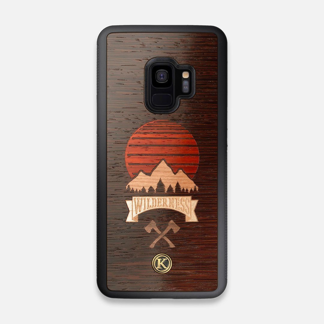 Front view of the Wilderness Wenge Wood Galaxy S9 Case by Keyway Designs