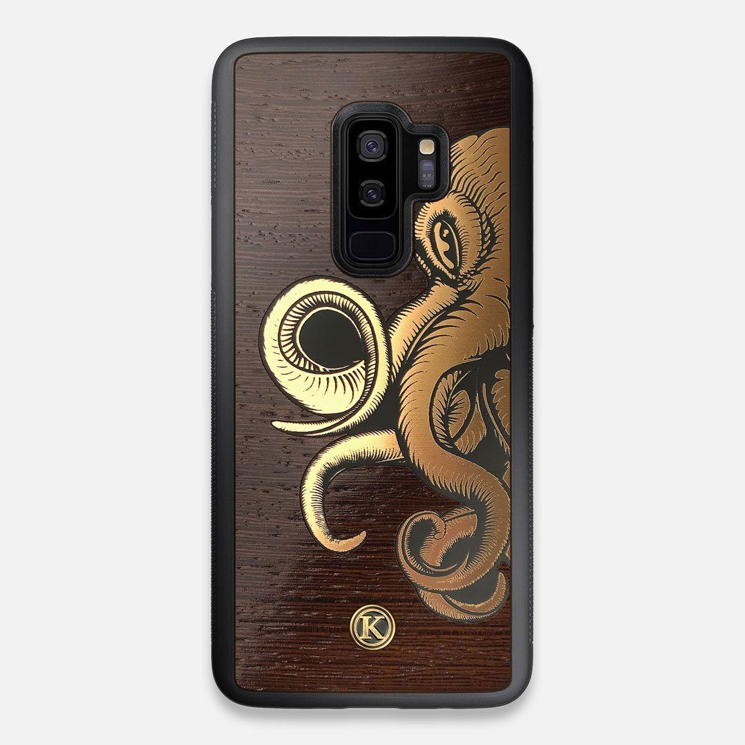 TPU/PC Sides of the classic Camera, silver metallic and wood Galaxy S9+ Case by Keyway Designs