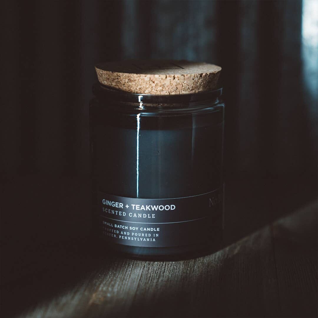 Cord + Iron - Ginger & Teakwood - Soy Handle Action Shot