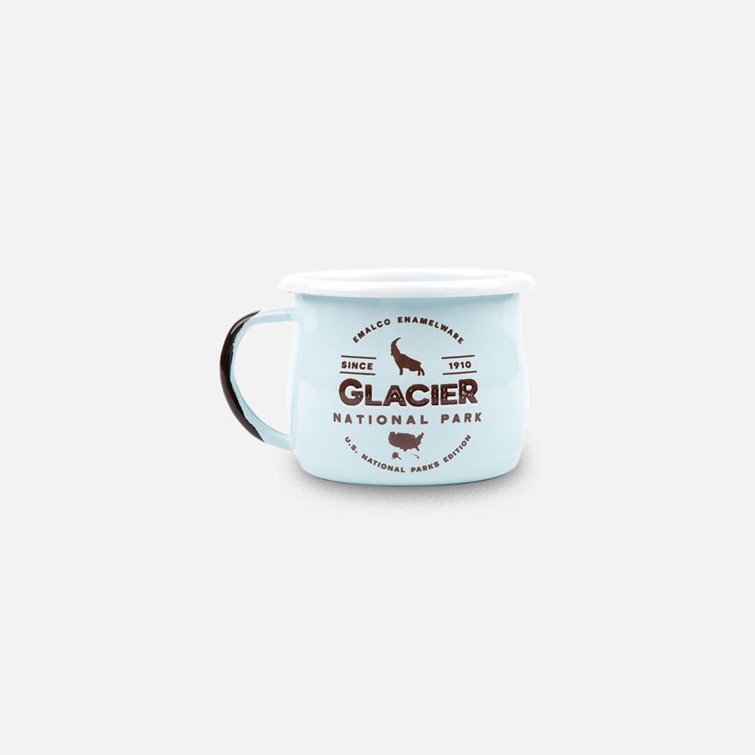 KEYWAY | Emalco - Glacier Bellied Enamel Mug, Handcrafted by Artisans in Poland, Front View