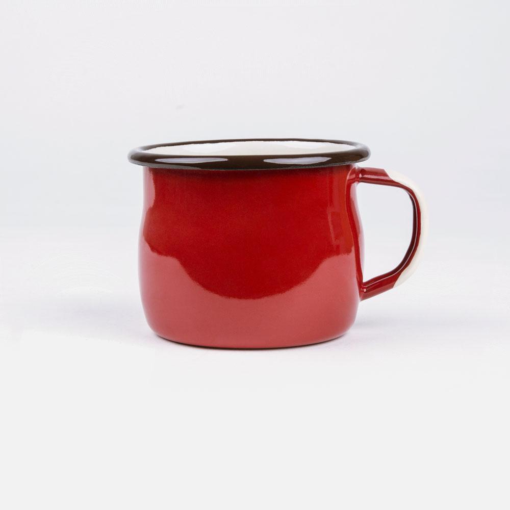 KEYWAY | Emalco - Grand Canyon Bellied Enamel Mug, Handcrafted by Artisans in Poland, Back View