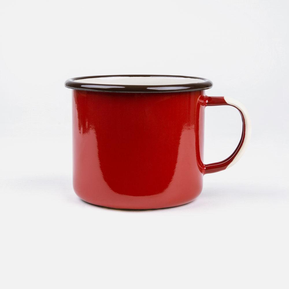 KEYWAY | Emalco - Grand Canyon Large Enamel Mug, Handcrafted by Artisans in Poland, Back View