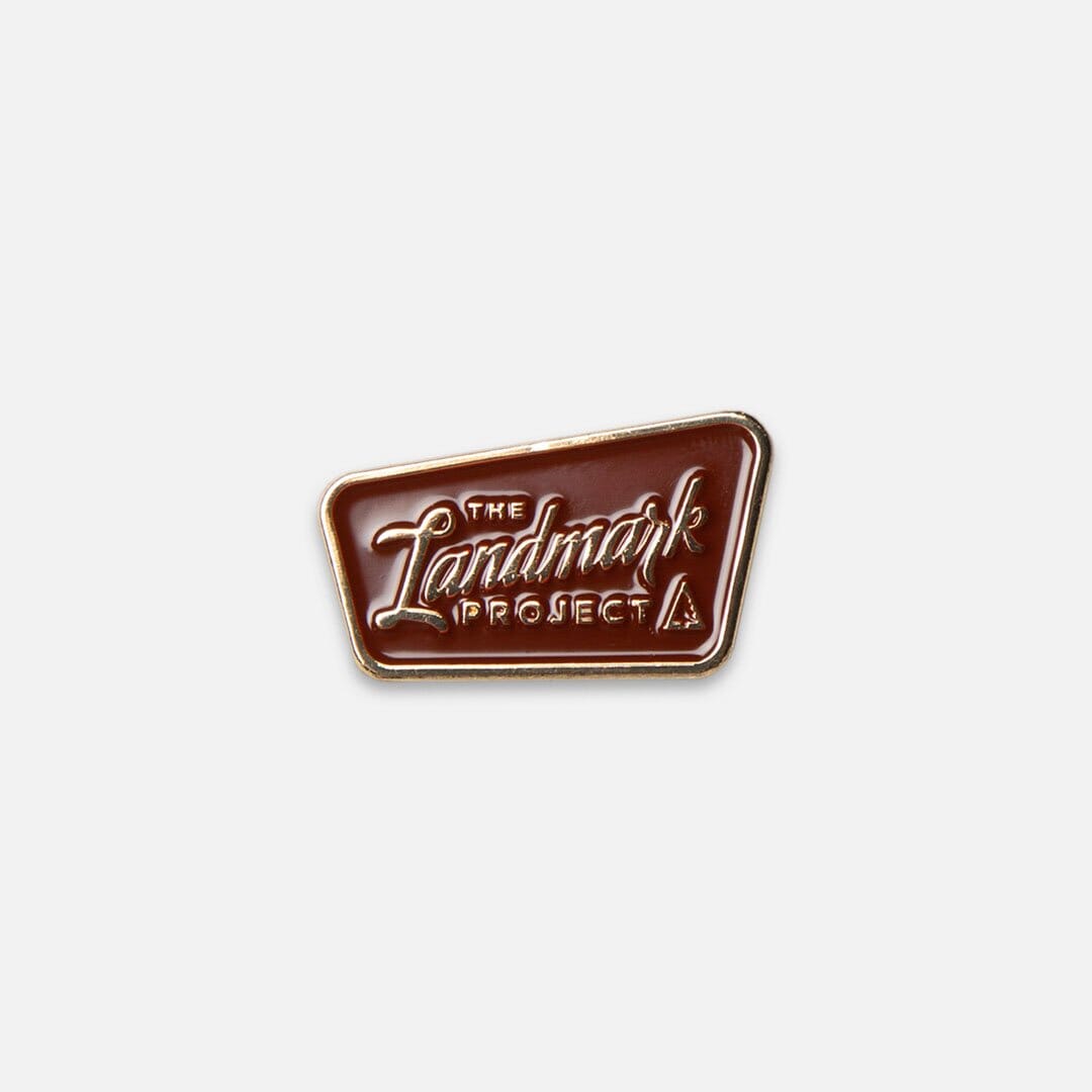 Trail Sign Enamel Pin by The Landmark Project, Main Catalog View
