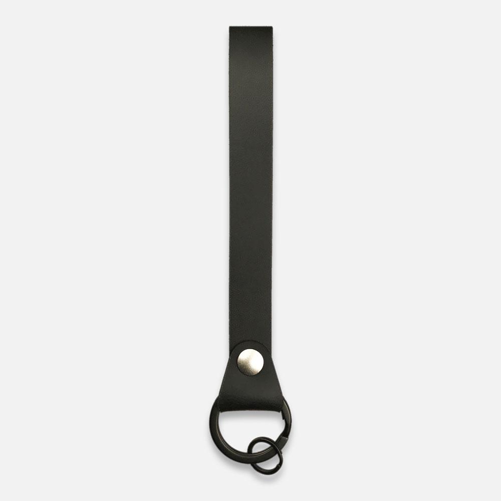 Wrist Strap Leather Key Chain by Keyway Designs - Black
