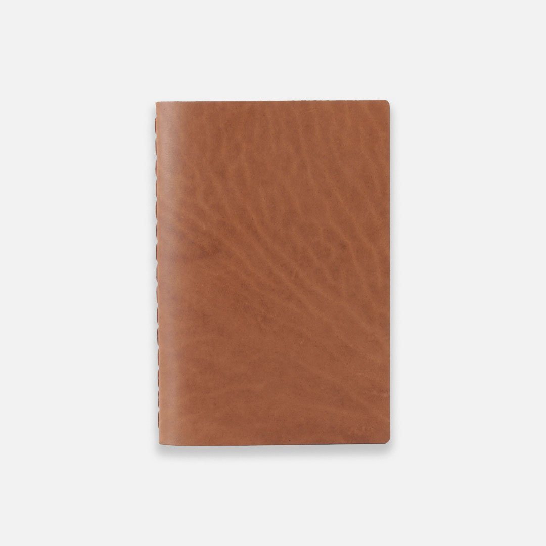 Ezra Arthur - Medium Notebook, Whiskey Brown Horween Leather, Handcrafted in the USA