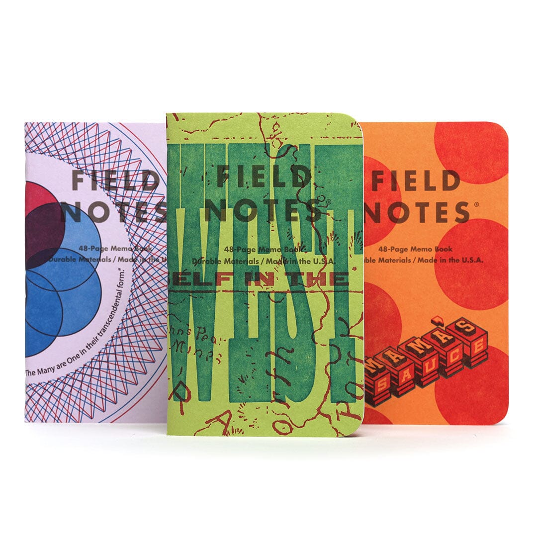Field Notes - United States of Letterpress, Pack A, All Covers
