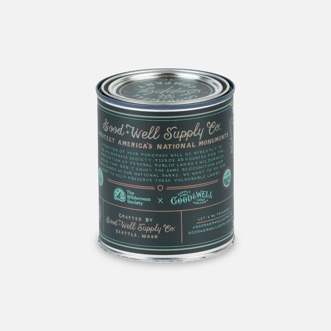 Back Panel - The Statue of Liberty National Monument Candle from Good & Well Supply Co.