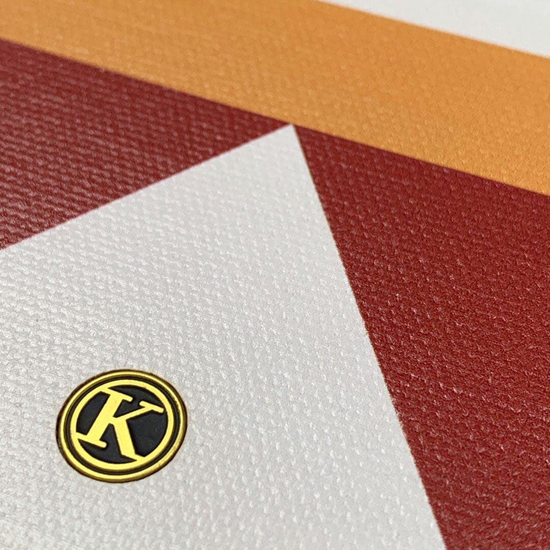 Zoomed in detailed shot #1 of the Lodge Adventure Marker in the Wayfinder series UV-Printed thick cotton canvas Galaxy Note 10 Plus Case by Keyway Designs