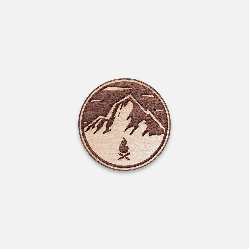 KEYWAY | Mountain Bonfire - High Quality Wooden Pin, Made in Canada
