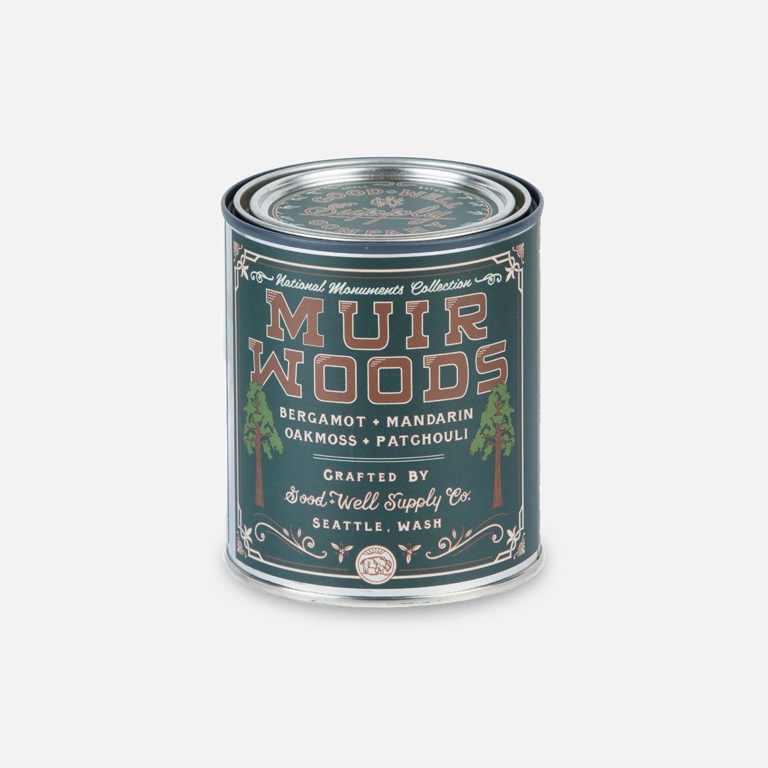 Keyway brings The Muir Woods National Monument Candle from Good & Well Supply Co.